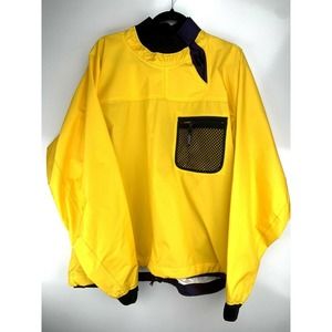 Patagonia Jacket Yellow Nylon Waterproof Windbreaker Pullover Vintage 84310 RARE